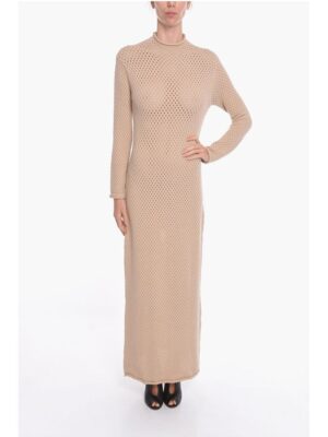 Aeron Viscose-knit SHELA Long Dress with Turtleneck