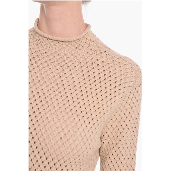 Aeron Viscose-knit SHELA Long Dress with Turtleneck - Image 3