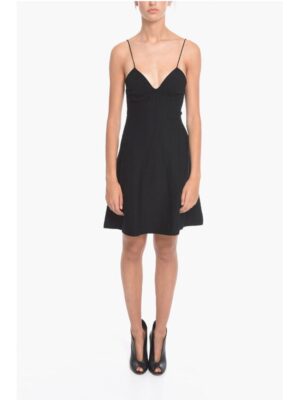 Dsquared² Slip Dress with Decorative Stitching Detail