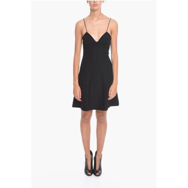 Dsquared² Slip Dress with Decorative Stitching Detail