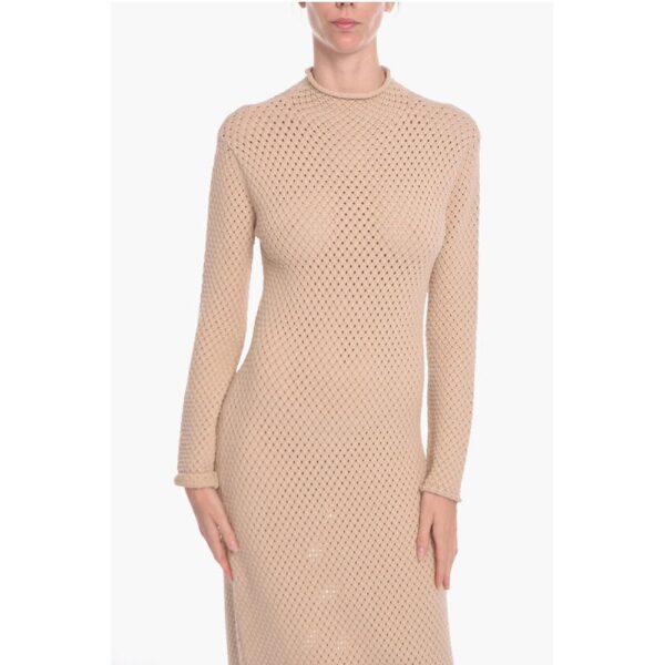 Aeron Viscose-knit SHELA Long Dress with Turtleneck - Image 4