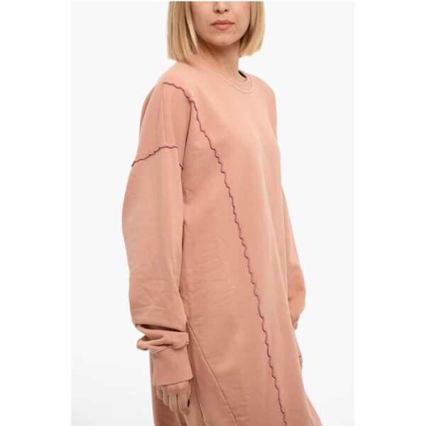 Diesel Brushed-cotton D-ROBBIECUT Sweatshirt-dress - Image 3