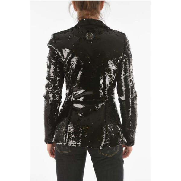 Philipp Plein COUTURE All-Over Flip Over Sequined ANASTASYE Slim Fit Blaze - Image 2