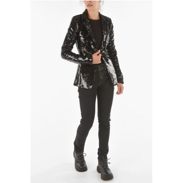 Philipp Plein COUTURE All-Over Flip Over Sequined ANASTASYE Slim Fit Blaze - Image 4