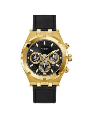Guess Black Leather Watch
