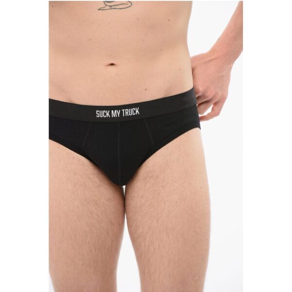 Dsquared² Cotton SUCK MY TRUCK Slip - Image 3