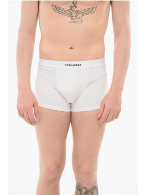 Dsquared² Cotton Boxer With Logoed Waistband