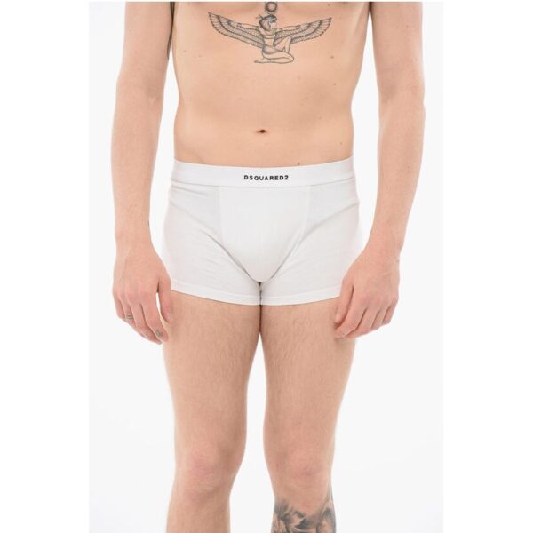 Dsquared² Cotton Boxer With Logoed Waistband