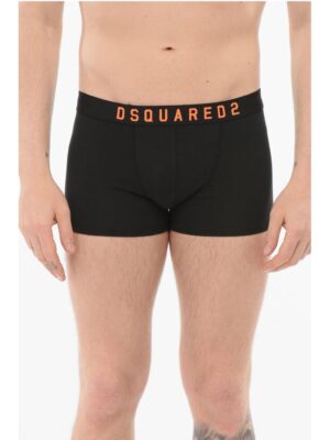 Dsquared² Cotton Boxer With Logoed Waistband