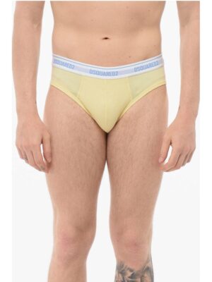 Dsquared² Cotton Slip With Logoed Waistband