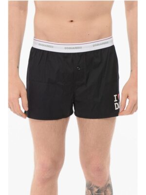 Dsquared² Cotton Blend Printed LOVE Boxer