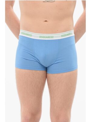 Dsquared² Cotton Boxer With Logoed Waistband