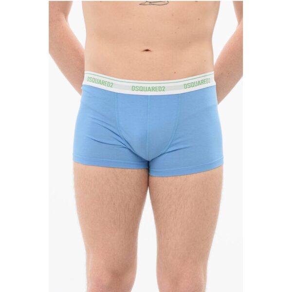 Dsquared² Cotton Boxer With Logoed Waistband