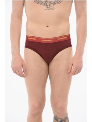 Dsquared² Cotton Slip With Logoed Waistband