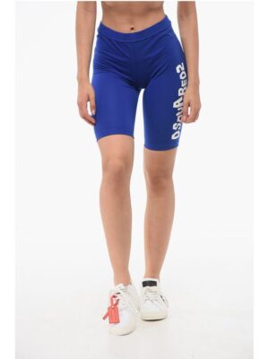 Dsquared² Cotton Stretch Cycling Shorts with Side Logo