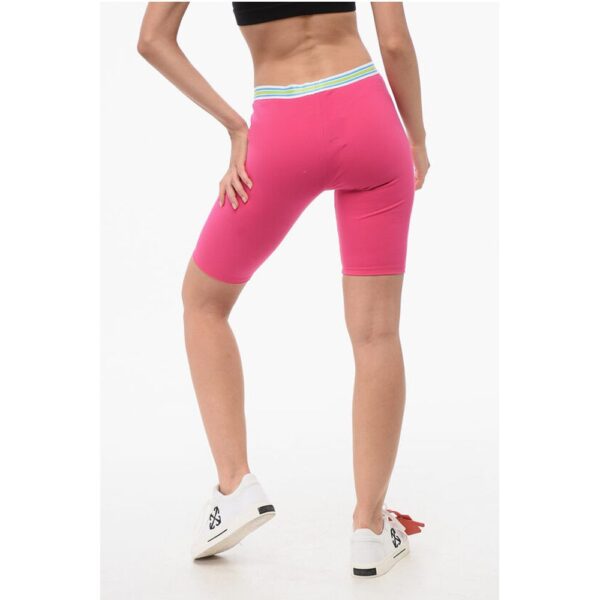 Dsquared² Cotton Stretch Cycling Shorts with Logoed Band - Image 2