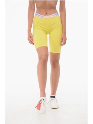 Dsquared² Cotton Stretch Cycling Shorts with Logoed Band