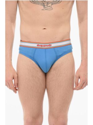 Dsquared² Cotton Slip With Logoed Waistband