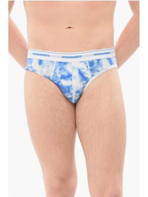 Dsquared² Cotton Slip With Tie Dye Print