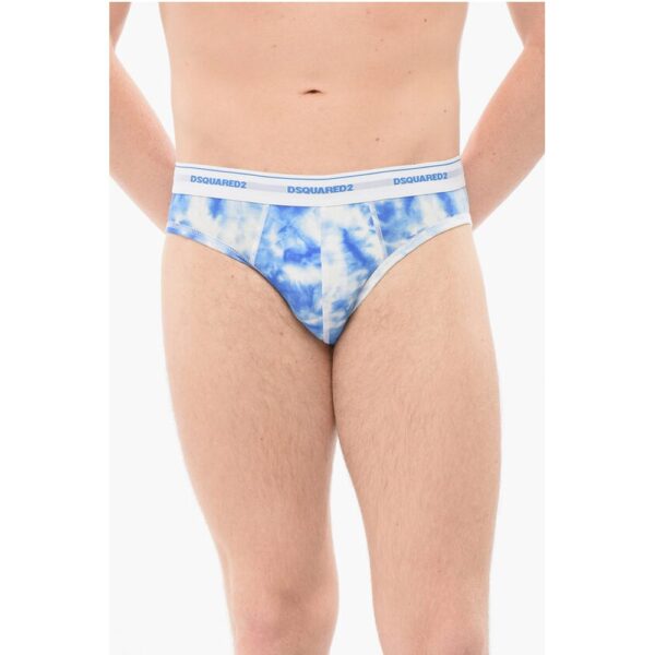 Dsquared² Cotton Slip With Tie Dye Print