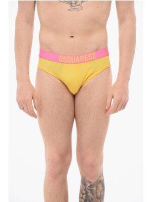 Dsquared² Cotton Slip With Logoed Waistband