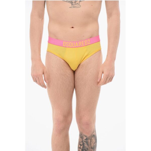 Dsquared² Cotton Slip With Logoed Waistband