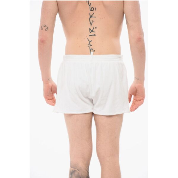 Dsquared² Terry Cotton Swim Shorts with Side Logo - Image 2