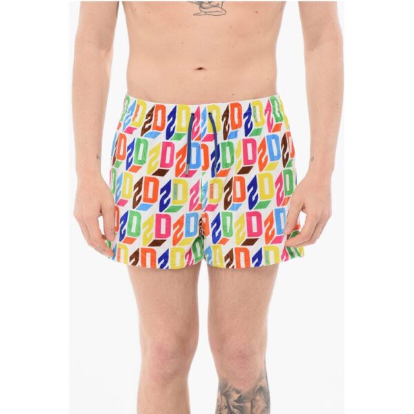 Dsquared² All-Over logo Chenille Swim Shorts