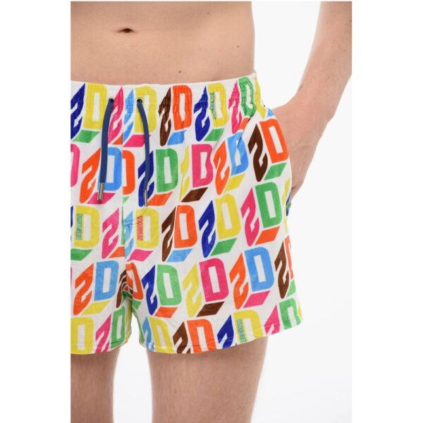 Dsquared² All-Over logo Chenille Swim Shorts - Image 3