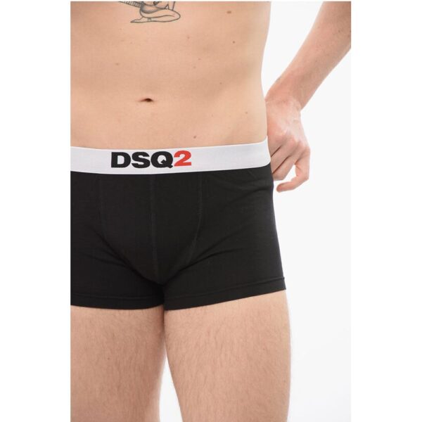 Dsquared² Cotton DSQ2 Boxer With Logoed Waistband - Image 3