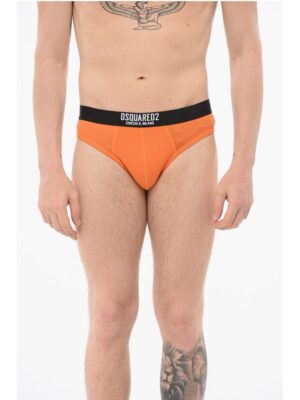 Dsquared² Cotton Slip With Logoed Waistband