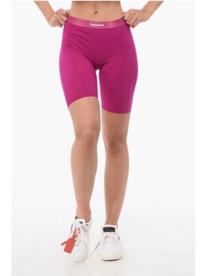 Dsquared² Solid Color Nylon Stretch Cycling Shorts