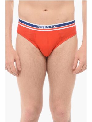Dsquared² Cotton Slip With Logoed Waistband