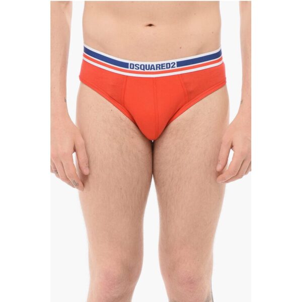 Dsquared² Cotton Slip With Logoed Waistband