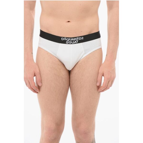 Dsquared² Cotton SQUAT Slip Contrasting Bands