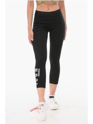 Dsquared² Nylon Stretch Solid Color ICON Leggings