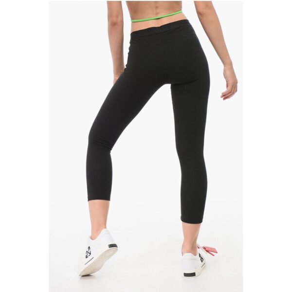 Dsquared² Nylon Stretch Solid Color ICON Leggings - Image 2
