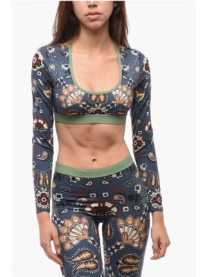 Dsquared² Bandana Motif Underwear Cropped Top