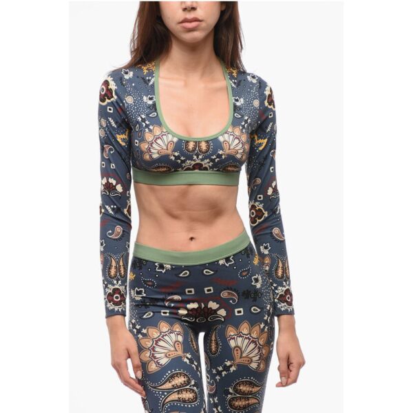 Dsquared² Bandana Motif Underwear Cropped Top
