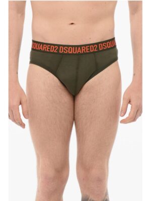 Dsquared² Cotton Slip With Logoed Waistband