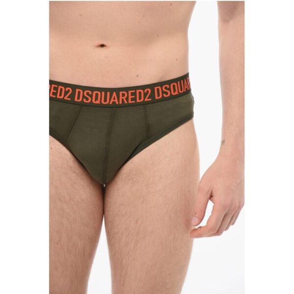 Dsquared² Cotton Slip With Logoed Waistband - Image 3