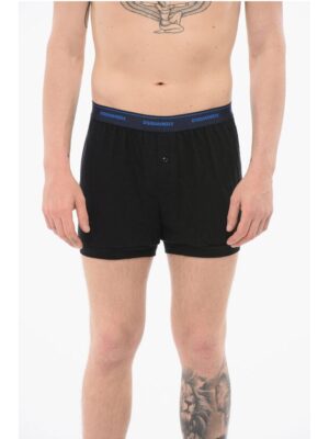 Dsquared² Cotton Blend Boxer With Logoed Waistband
