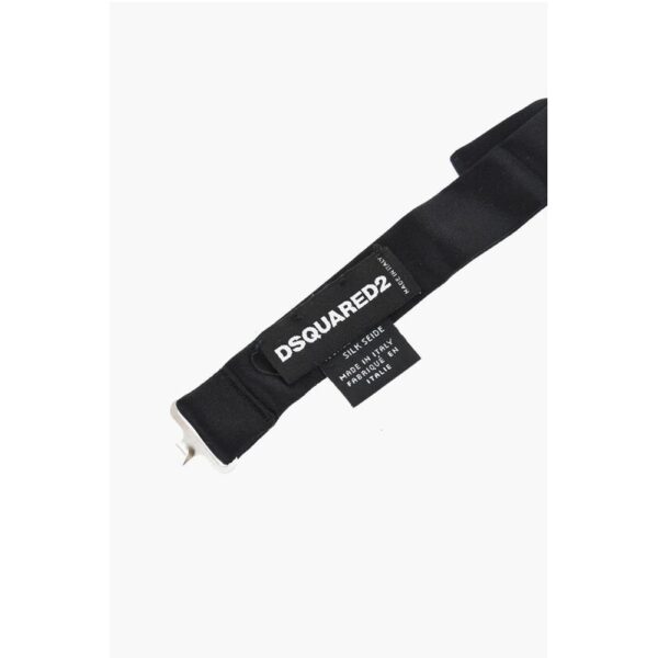 Dsquared² Solid Color Silk Bow Tie - Image 2