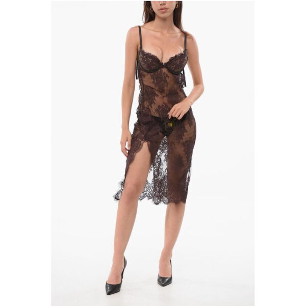 Dsquared² Lace Bareback Petticoat with Padded Bra