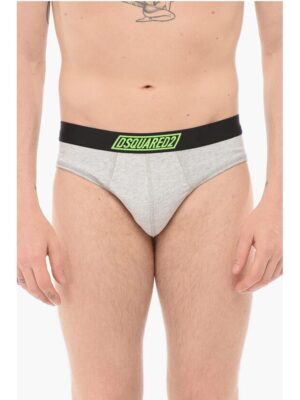 Dsquared² Cotton Slip With Logoed Waistband