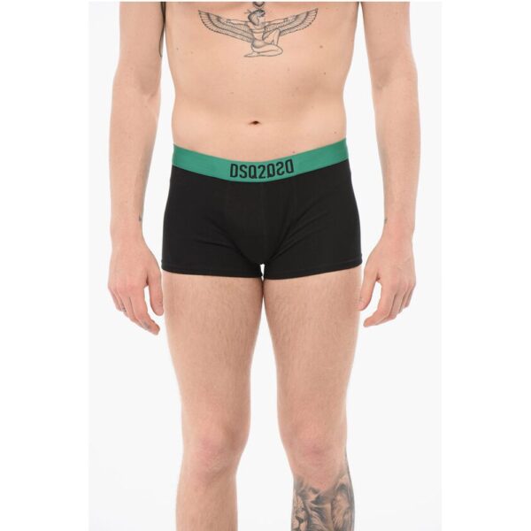 Dsquared² Cotton DSQ2 Boxer With Logoed Waistband