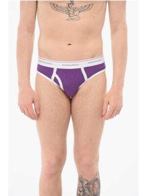 Dsquared² Cotton Slip With Logoed Waistband
