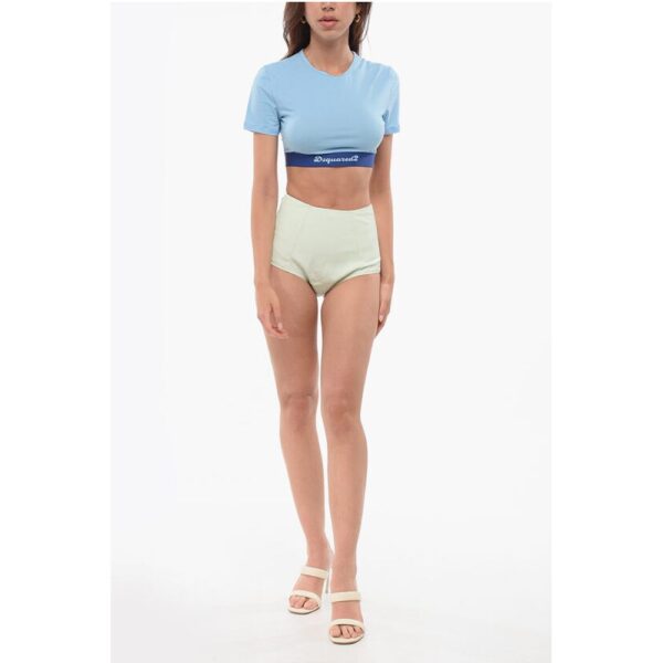 Dsquared² Tight-fitting Culottes with Back Zip - Image 4