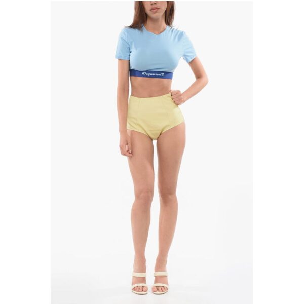 Dsquared² Tight-fitting Culottes with Back Zip - Image 4
