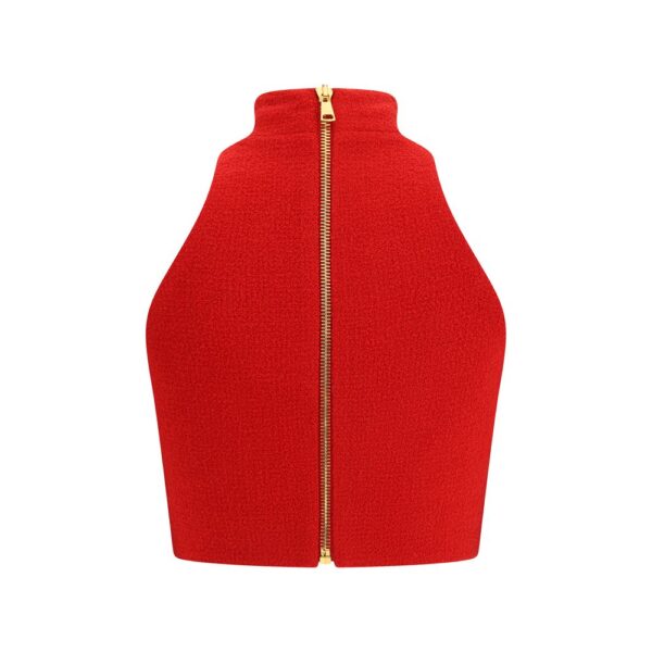 Balmain Bouclé wool crop Top - Image 2